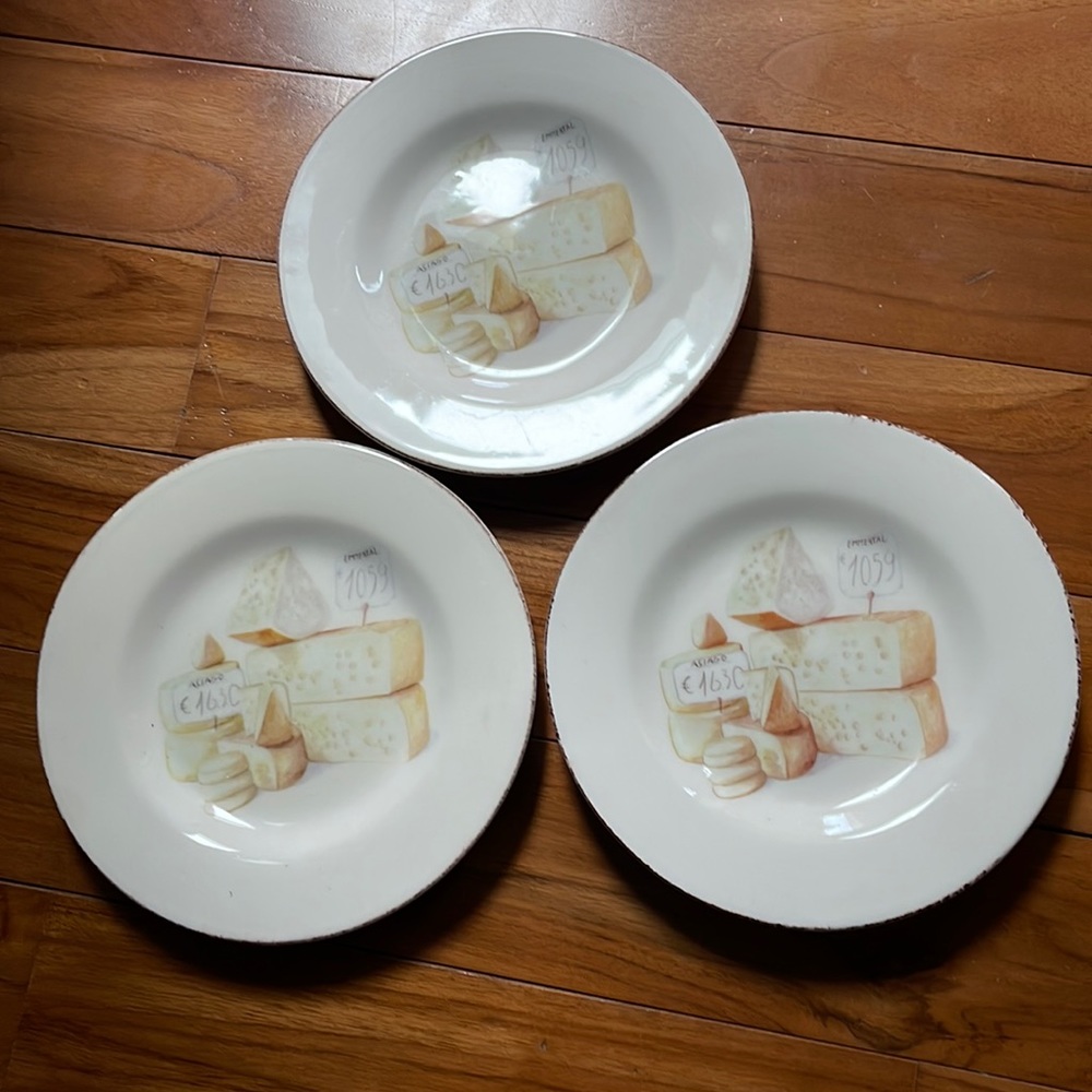 Crate & Barrel cheese board dish set